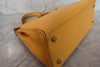 Secondhand Hermes Kelly Handbag Yellow Courchevel with Gold Hardware