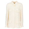 Secondhand Chanel Ivory Colored Gauzed Cotton Jacket - '90s