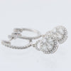 Non Signe / Unsigned Diamond Earrings K18WG 3.2 g D1.7 Secondhand