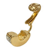 Secondhand Dior Gold Plated Strass Hoop Clip On Earrings