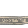 Secondhand Dior Leather and Canvas Embroidered Logo Belt