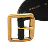 Secondhand Dior Leather and Canvas Embroidered Logo Belt