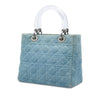 Secondhand Dior Medium Denim Cannage Acrylic Handles Lady Dior