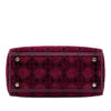 Secondhand Dior Medium Embroidered Velvet Cannage Lady D Lite