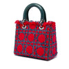 Secondhand Dior Medium Tweed Cannage Fringe Lady Dior