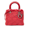 Secondhand Dior Medium Tweed Fringe Rhinestone Lady Dior