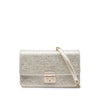 Secondhand Dior Metallic Crinkled Calfskin Cannage Miss Dior Promenade Wallet on Chain