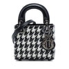 Secondhand Dior Micro Calfskin Houndstooth Embossed Macro Lady Dior