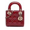 Secondhand Dior Mini Patent Cannage Lady Dior