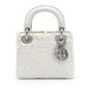 Secondhand Dior Mini Satin Embellished Lambskin Lady Dior