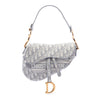Secondhand Dior Oblique Embroidered Canvas Saddle Bag