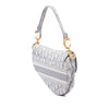 Secondhand Dior Oblique Embroidered Canvas Saddle Bag