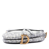 Secondhand Dior Oblique Embroidered Canvas Saddle Bag