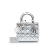 Secondhand Dior Small Metallic Grained Calfskin Cannage My ABCDior Lady Dior
