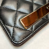 Chanel Black Leather Quilted Wallet - 2010s Second hand