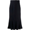 Chanel Dark Blue Wool Skirt - '90s Second hand