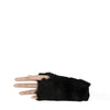 A.N.G.E.L.O. Vintage Cult Black Wool Mittens - 2020s Second hand