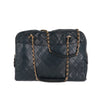 Chanel Dark Blue Matelassé Shoulder Bag - '90s Second hand