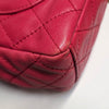 Chanel Raspberry Red Leather Shoulder Bag - 2000s Second hand