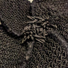 Secondhand Chanel Black Knitted Camélia Brooch - '90s