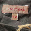 Romeo Gigli Grey Damask Trousers - 2000s Second hand