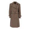 Aquascutum Brown Wool Houndstooth Coat - '70s Second hand