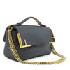 Secondhand Fendi Bicolor Leather Double F Baguette Satchel