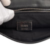 Secondhand Fendi Calfskin and Canvas FF 1974 Flat Baguette Crossbody
