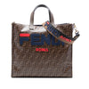 Secondhand Fendi FILA Glazed Fabric FF 1974 Mania Shopping Tote