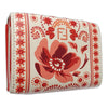 Secondhand Fendi Leather Coral Bandana Baguette Micro Trifold Wallet