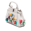 Secondhand Fendi Micro Studded Calfskin Peekaboo Iconic Satchel