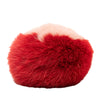 Secondhand Fendi Nappa Shiny Fox Fur Heart Pom Pom Bag Charm