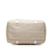 Secondhand Fendi Small Zucchino Metallic Canvas Forever Bauletto Boston Bag