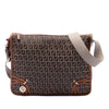 Secondhand Fendi Zucchino Canvas F Charm Crossbody