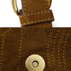Secondhand Ferragamo Stitched Suede Tassel Crossbody