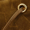 Secondhand Ferragamo Stitched Suede Tassel Crossbody