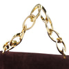 Secondhand Ferragamo Suede Chain Satchel