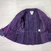 Chanel Jacket Made 
In Violet Suede And 
Wool Secondhand