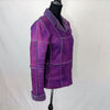Chanel Jacket Made 
In Violet Suede And 
Wool Secondhand