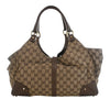 Secondhand Gucci GG Canvas Nailhead Jackie Bardot Shoulder Bag