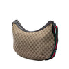 Secondhand Gucci GG Canvas Web Half Moon Crossbody