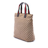 Secondhand Gucci GG Canvas Web Vertical Tote