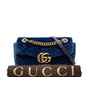 Secondhand Gucci Medium GG Marmont Matelasse Velvet Shoulder Bag