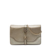 Secondhand Gucci Metallic Pebbled Calfskin Piston Broadway Evening Bag