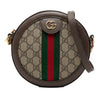 Secondhand Gucci Mini GG Supreme Web Ophidia Round Crossbody