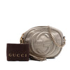 Secondhand Gucci Mini Metallic Pebbled Calfskin Soho Chain Crossbody