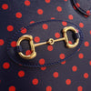 Secondhand Gucci Small Calfskin Polka Dot Horsebit 1955 Top Handle Satchel