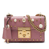 Secondhand Gucci Small Pearl Studded Leather Padlock Crossbody