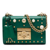 Secondhand Gucci Small Pearl Studded Leather Padlock Crossbody