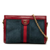 Secondhand Gucci Small Suede Web Ophidia Chain Crossbody